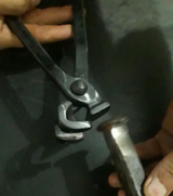 Railroad Spike Blacksmith Tongs